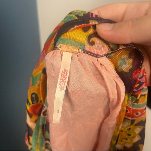 FREE PEOPLE Strawberry Tank Meadow Combo Flowy Lined Bohemian Tank - Size S - Picture 5 of 7